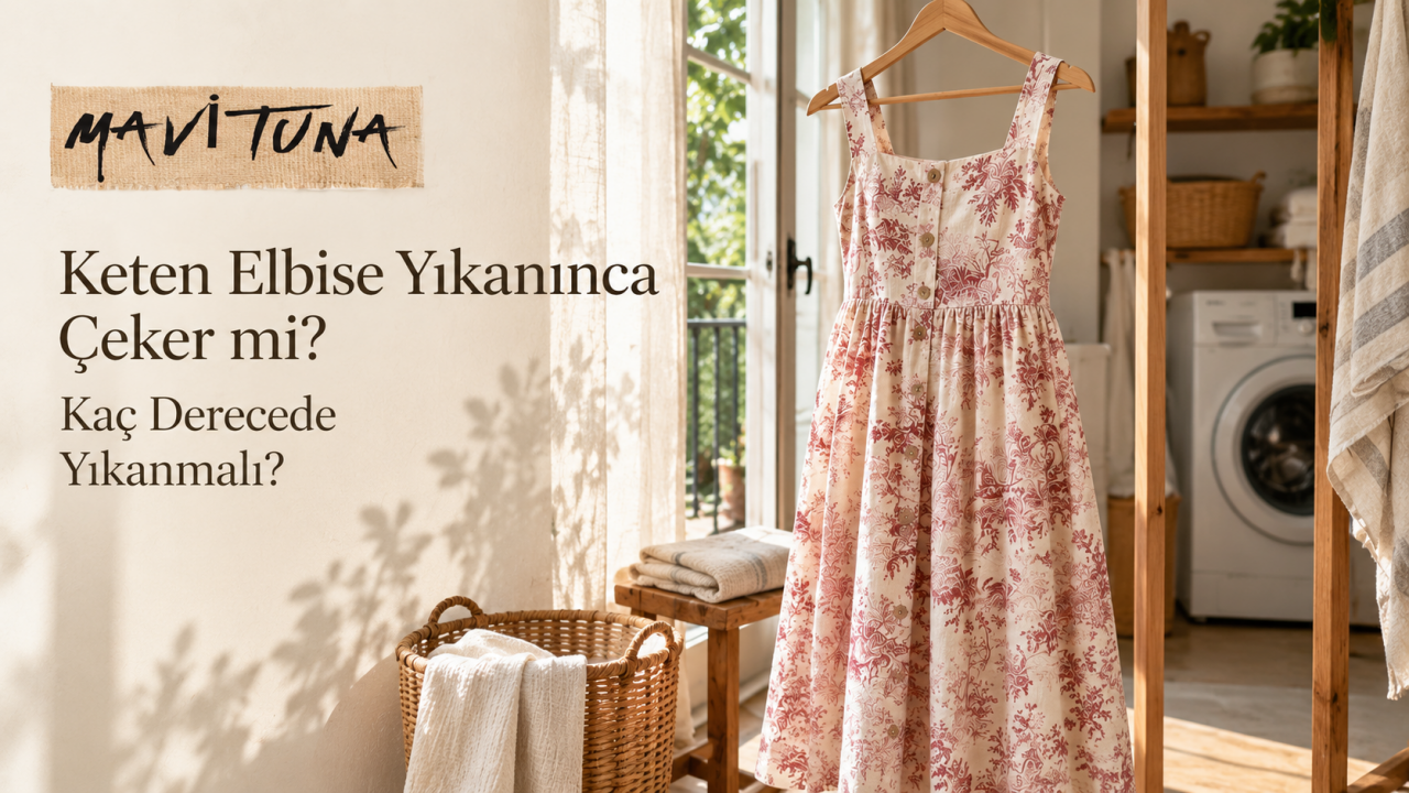 Keten Elbise Yıkanınca Çeker mi? Kaç Derecede Yıkanmalı?